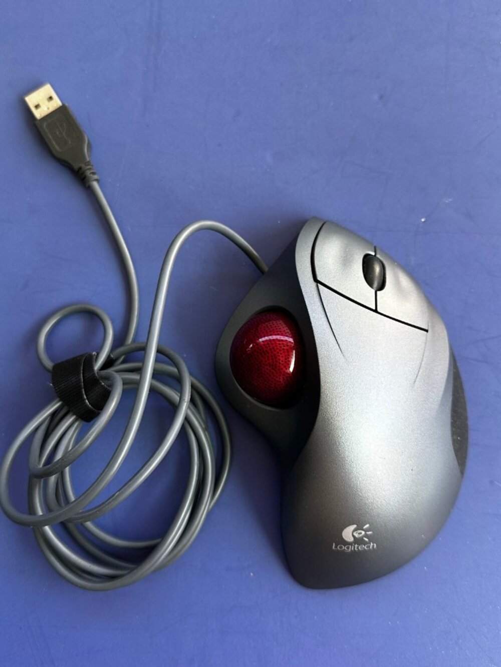 Logitech TrackMan Wheel Optical Trackball T-BB18 USB Tested Working